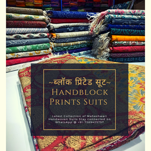 Maheshwari Handwoven Printed Suits Collection for Festivals