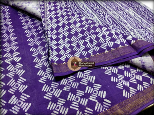 Maheshwari Batik Print Sarees