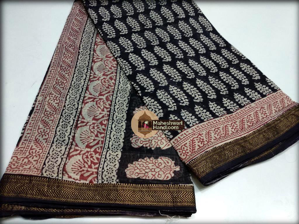 Maheshwari Bagh Print Sarees
