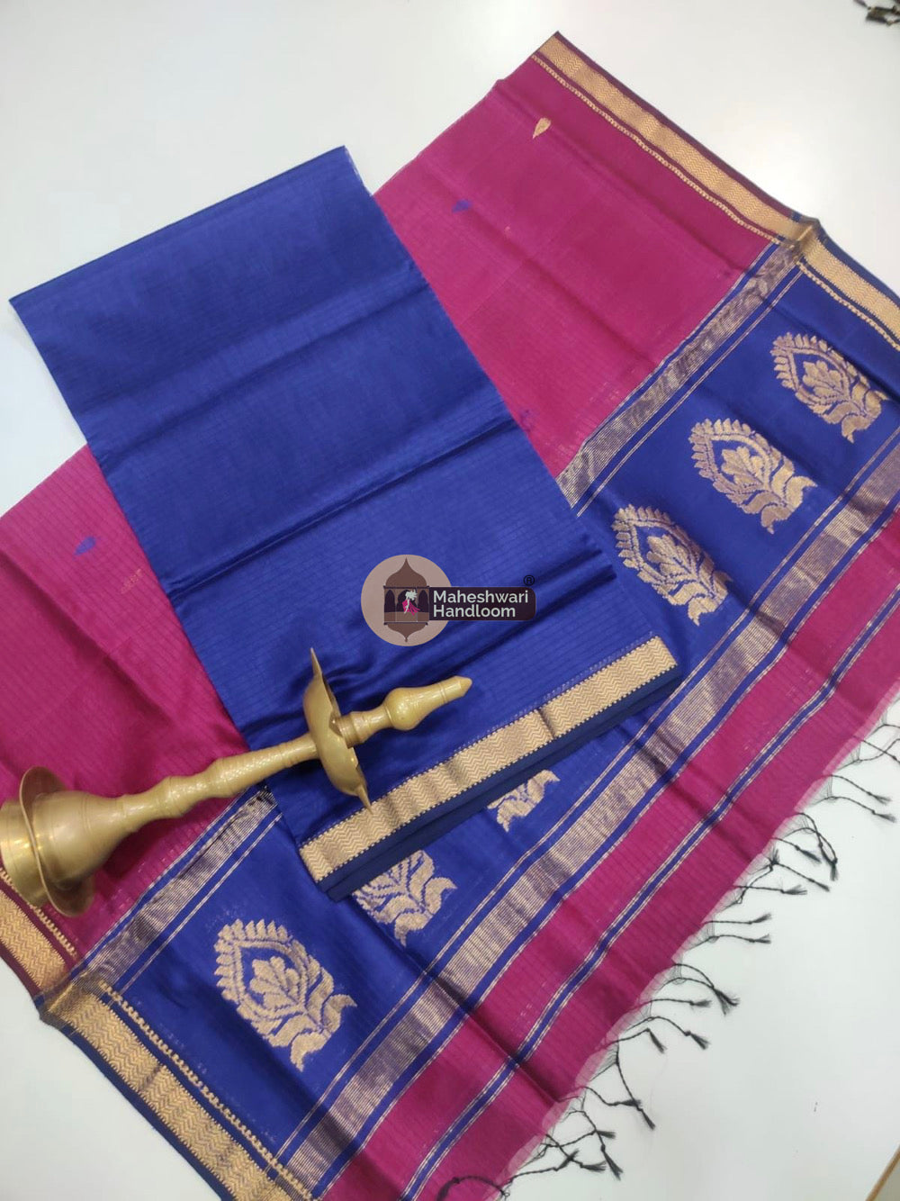 Maheshwari Butta Top Dupatta Suits - 01