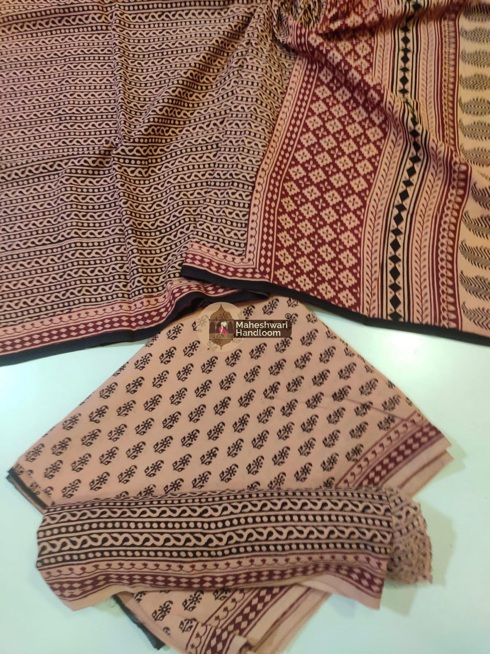 Bagh Print Cotton Suit set 