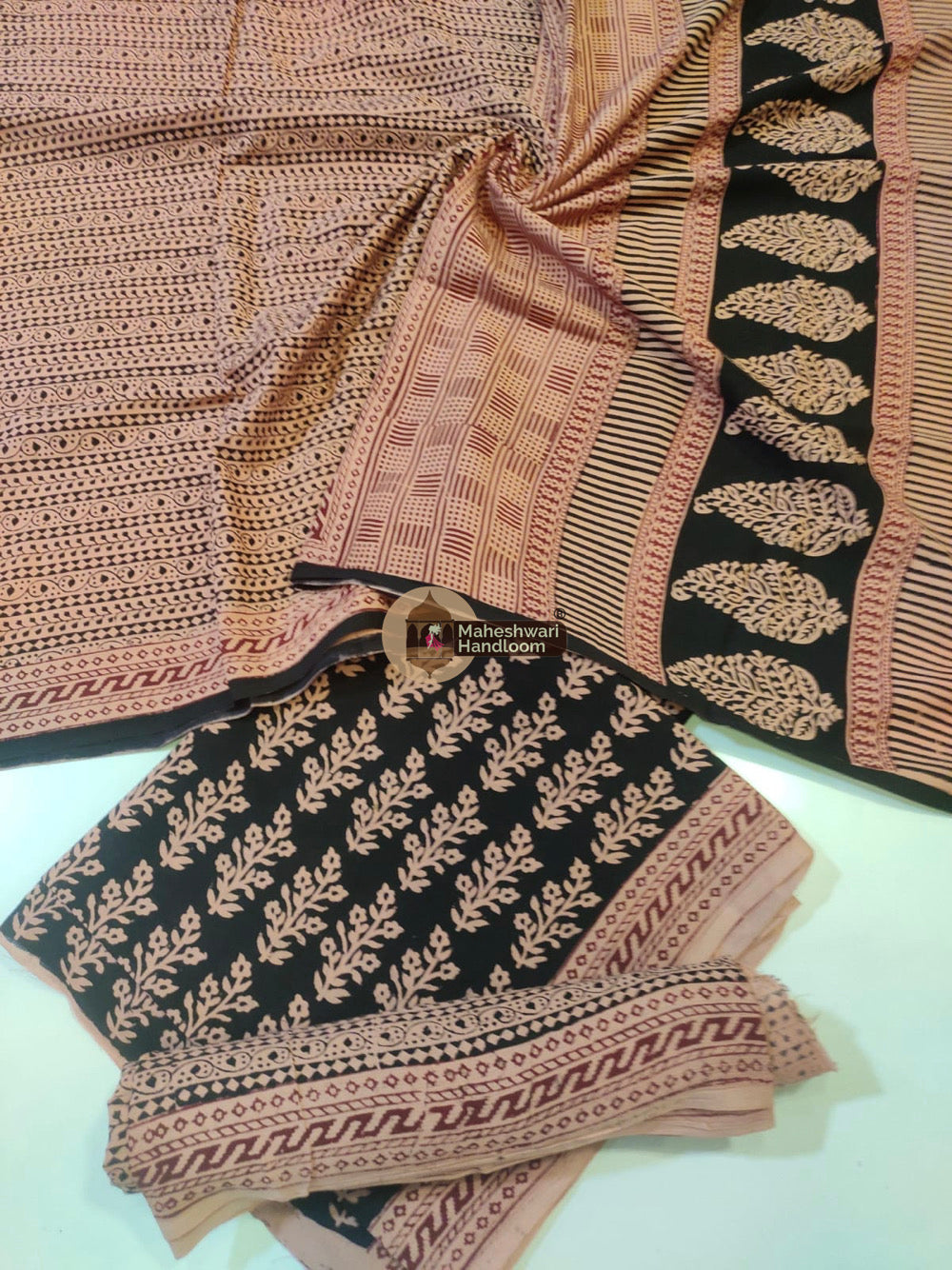 Bagh Print Cotton Suit set