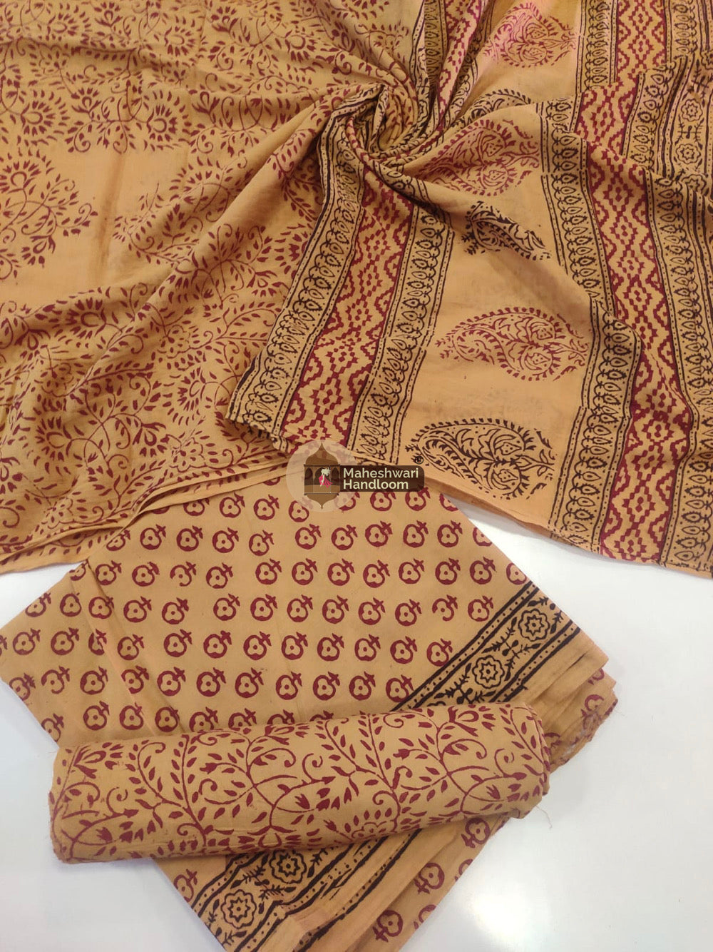 Bagh Print Cotton Suit set