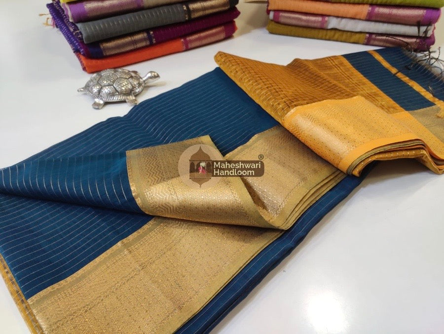 Maheshwari Morpankhi Self Zari Lining Body Saree 017
