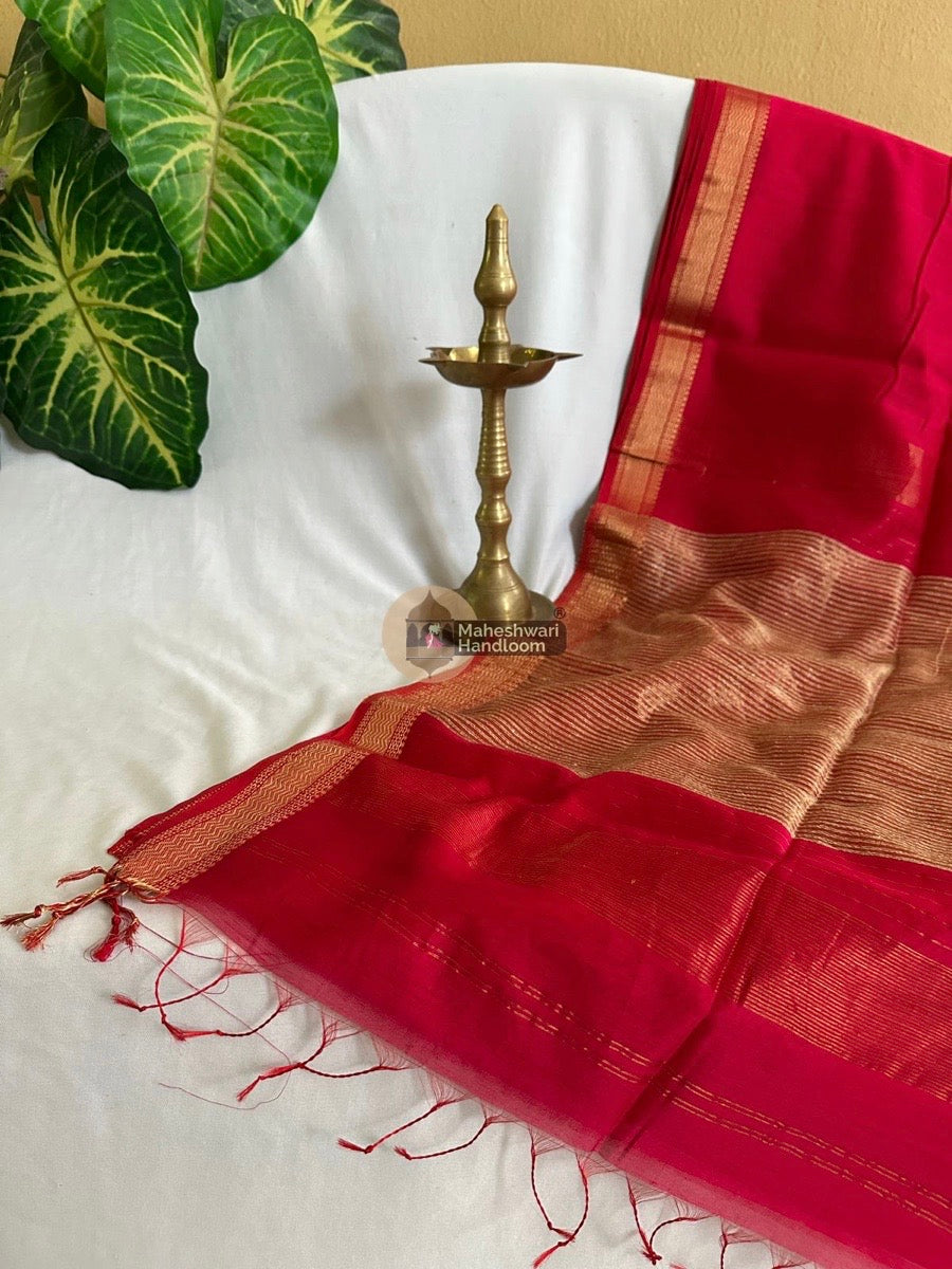 Maheshwari Rani Pink Gicha Pallu Saree 013