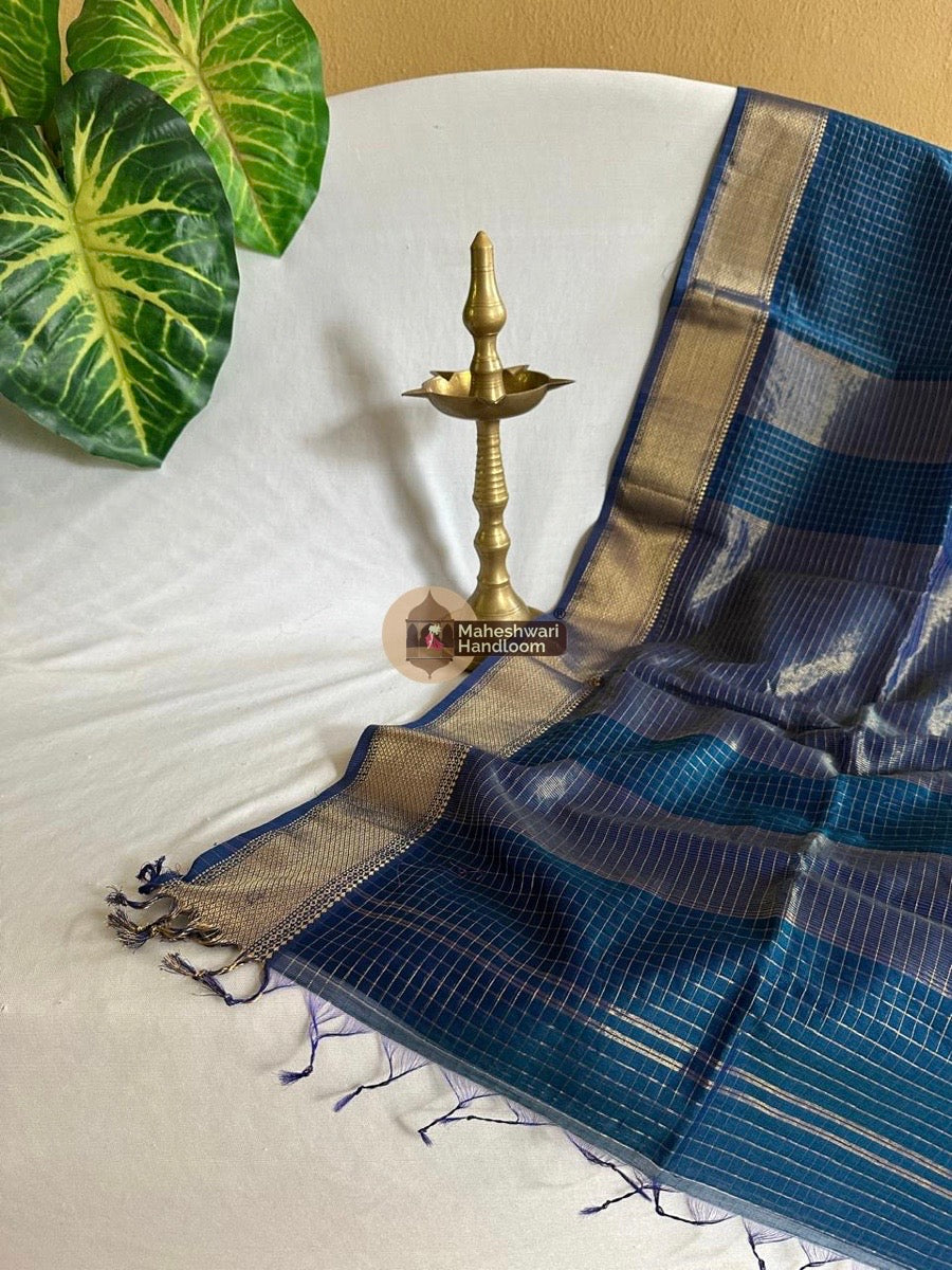 Morpankhi Zari Checks Saree 0128