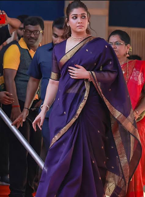 Maheshwari Nayanthara Zari Butti Trending Sarees