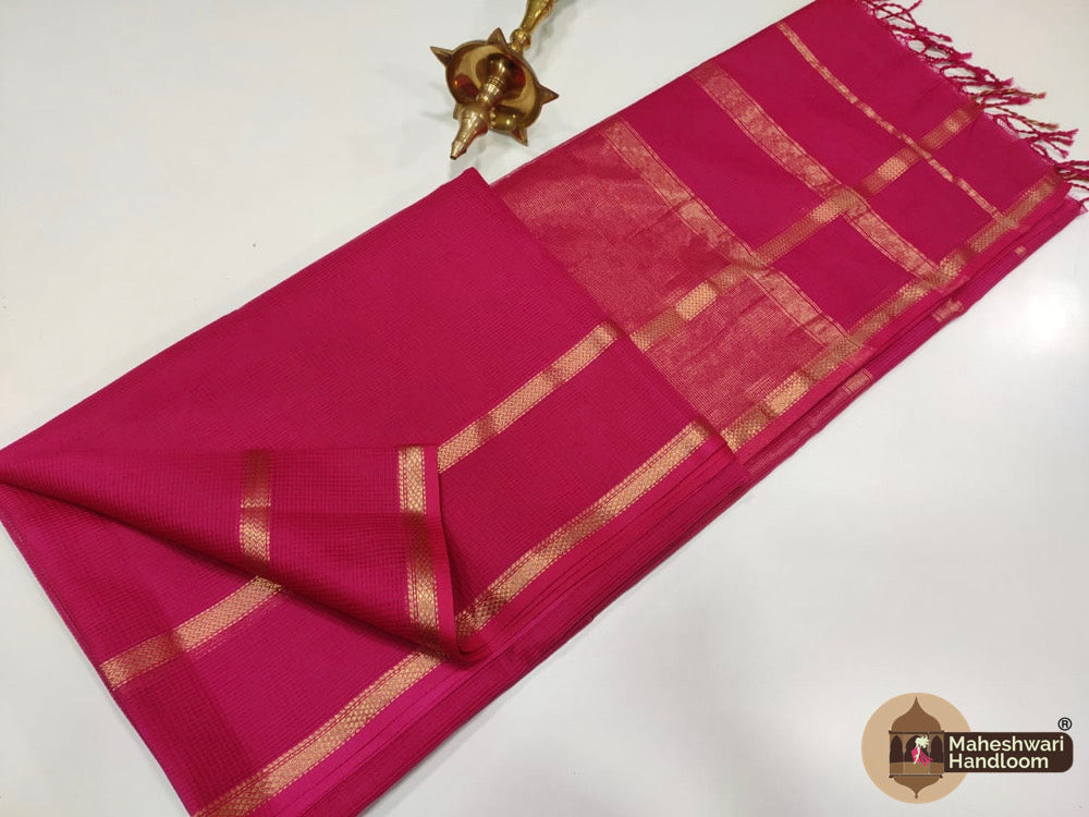 Exclusive Maheswari Self Checks Sarees All Colors