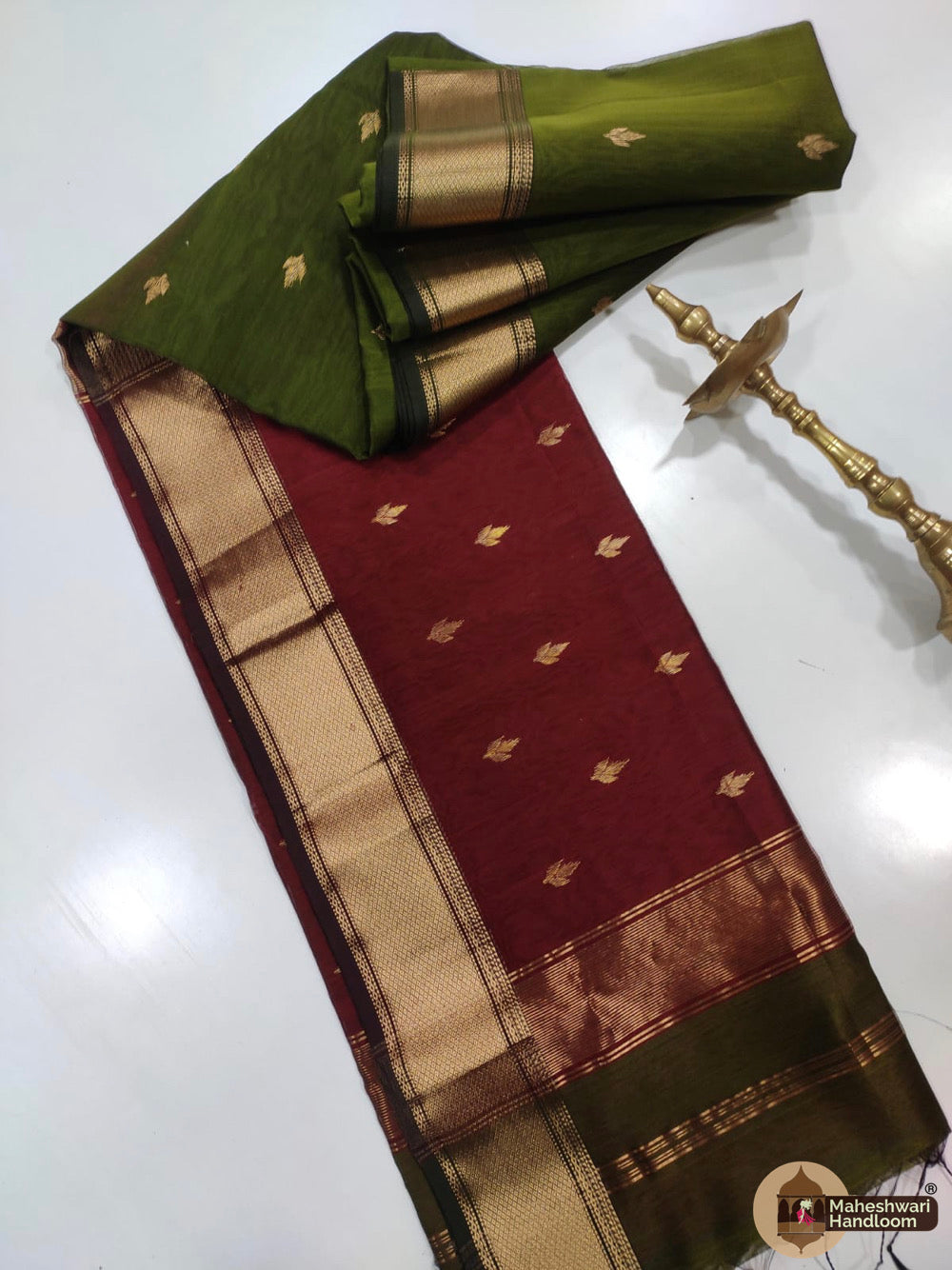 Maheshwari Zari Butti Sarees