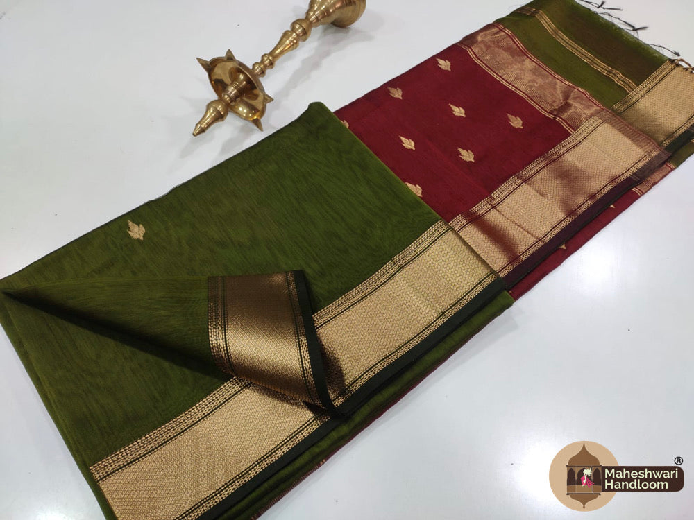 Maheshwari Zari Butti Sarees