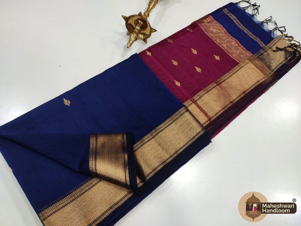 Maheshwari Zari Butti Sarees