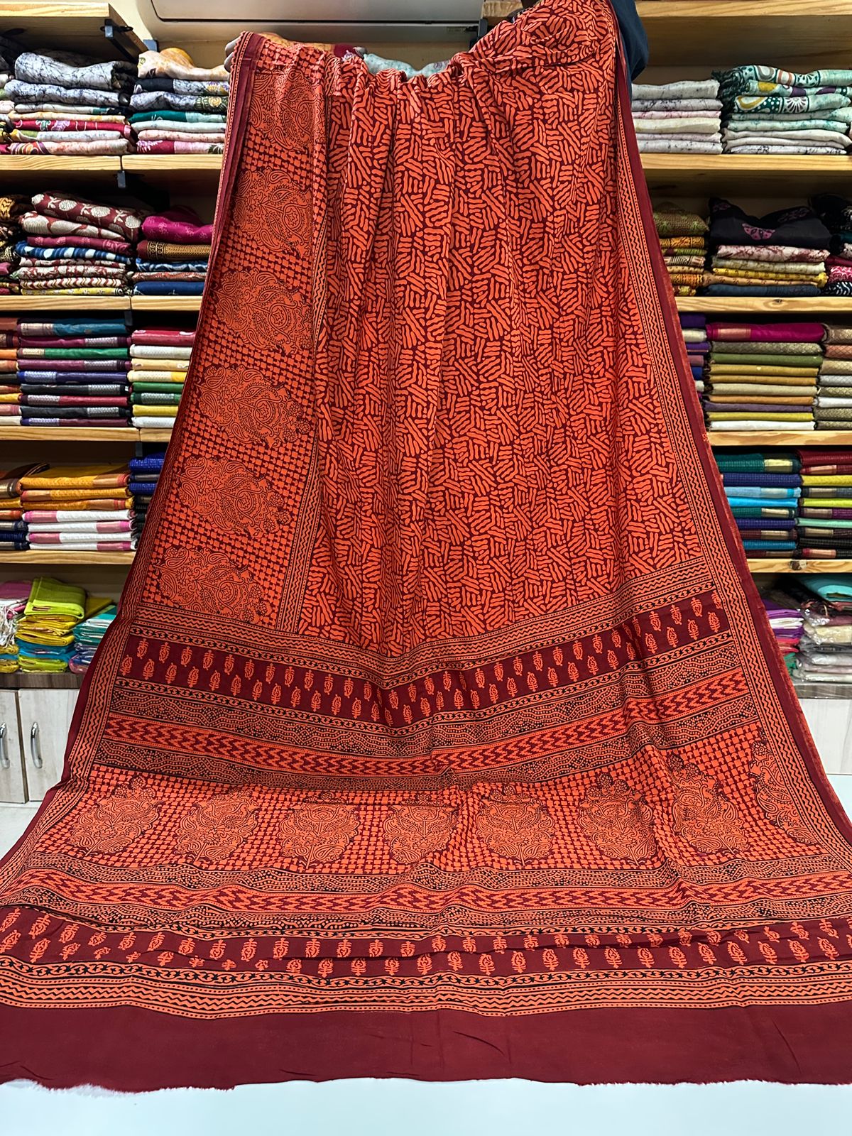 Bagh Print Mul Cotton Sarees