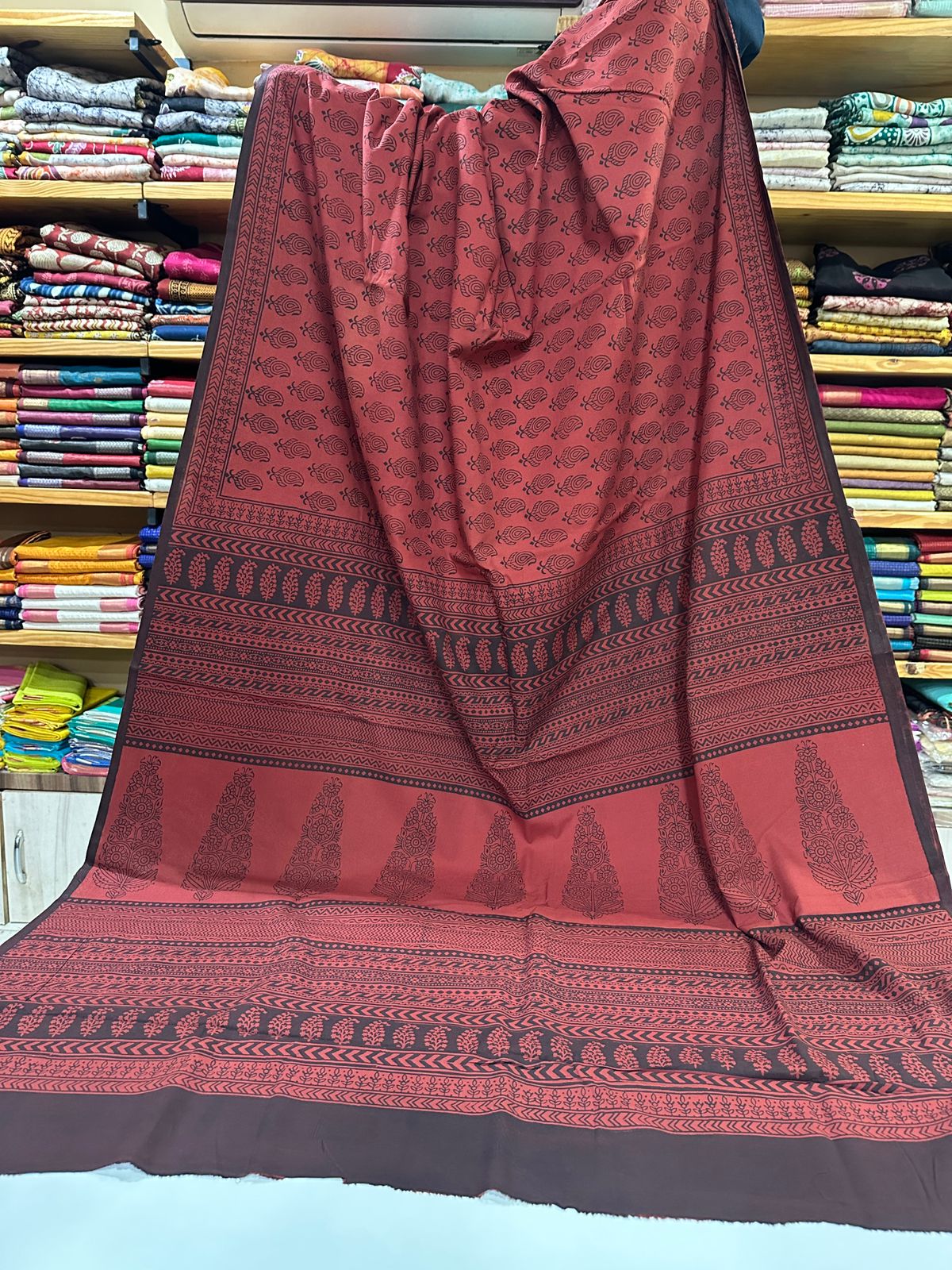 Bagh Print Mul Cotton Sarees