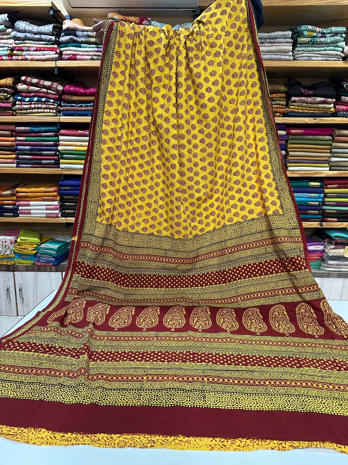Bagh Print Mul Cotton Sarees