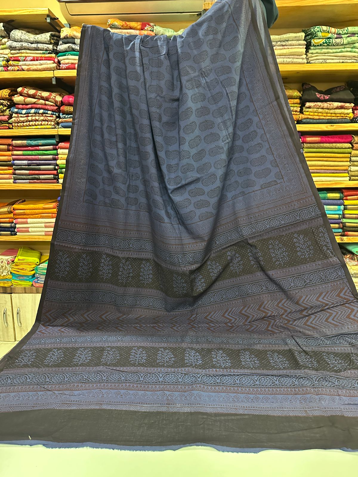 Bagh Print Mul Cotton Sarees