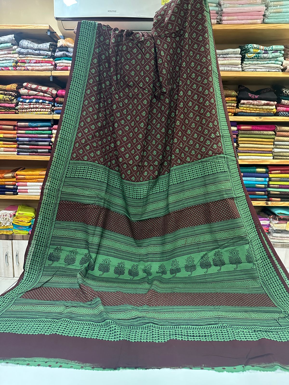Bagh Print Mul Cotton Sarees