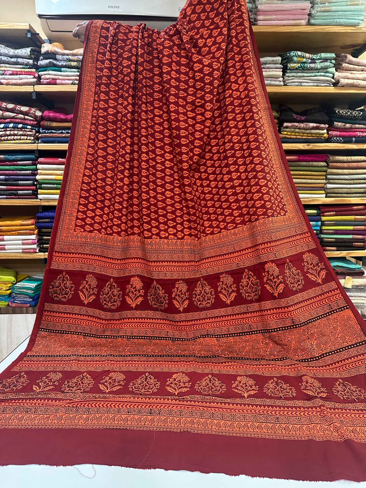 Bagh Print Mul Cotton Sarees