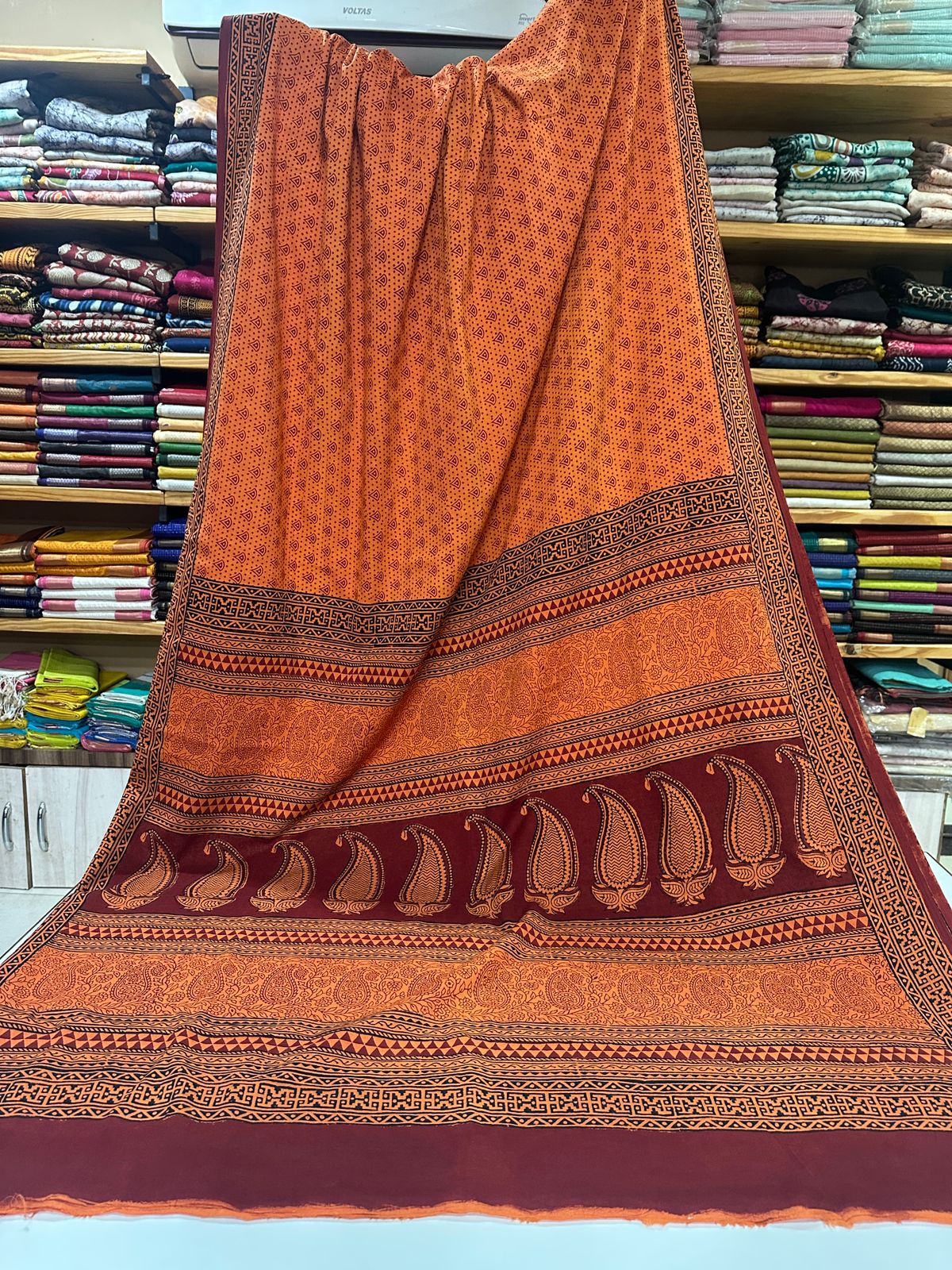 Bagh Print Mul Cotton Sarees
