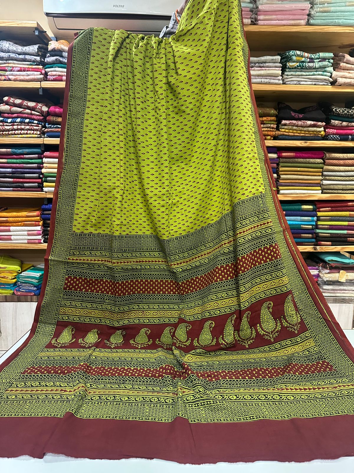 Bagh Print Mul Cotton Sarees