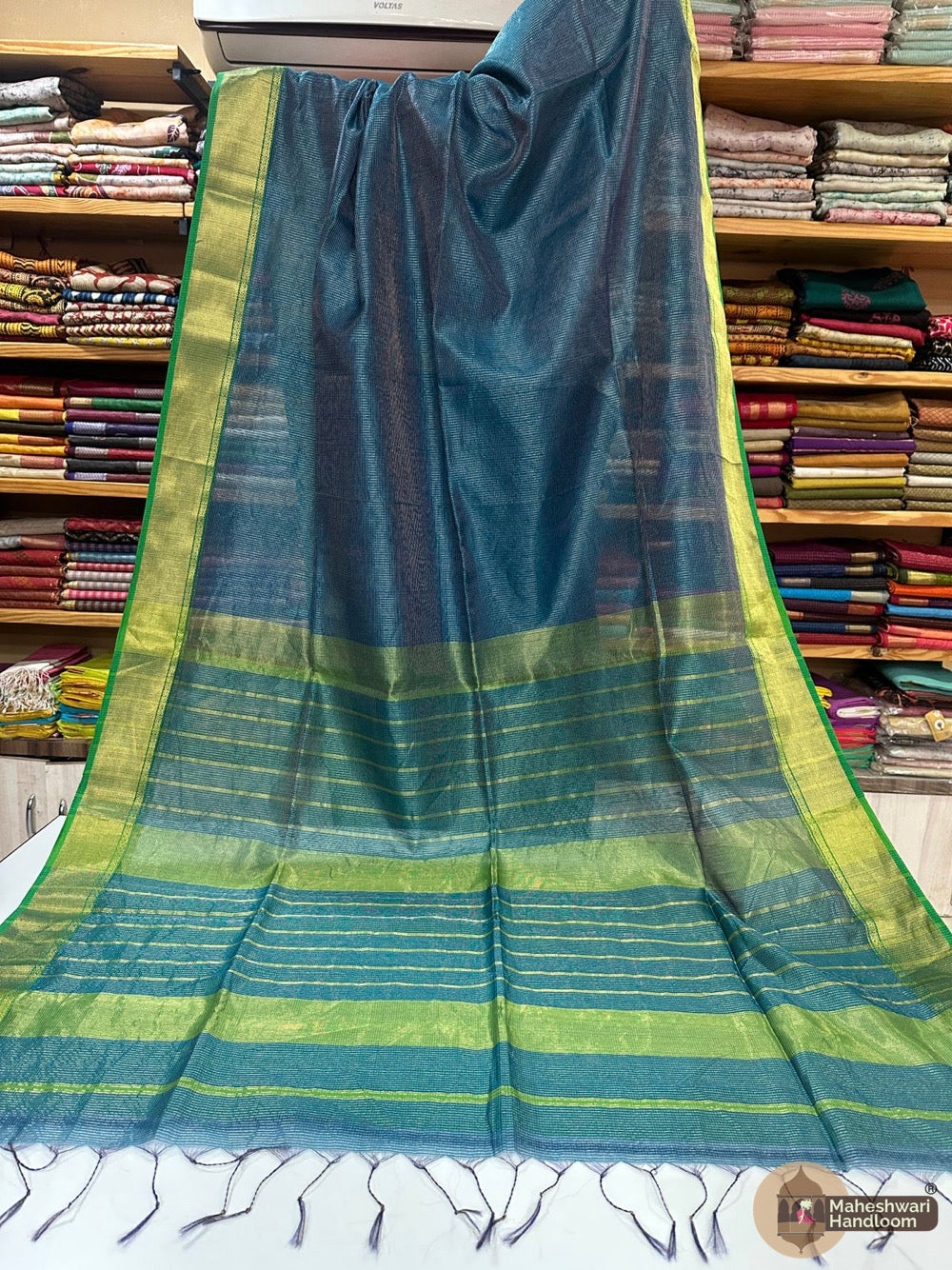 Maheshwari Tissue Checks Sarees