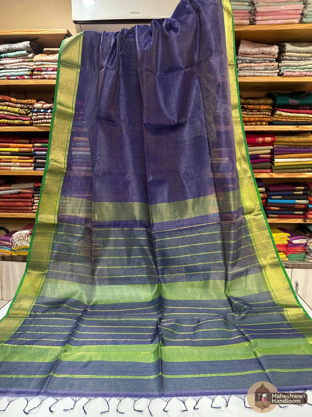 Maheshwari Tissue Checks Sarees