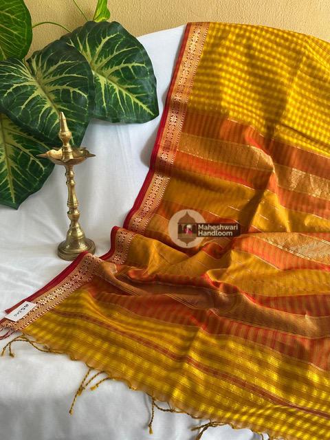 Maheshwari Garbha Reshami  Silk Sarees
