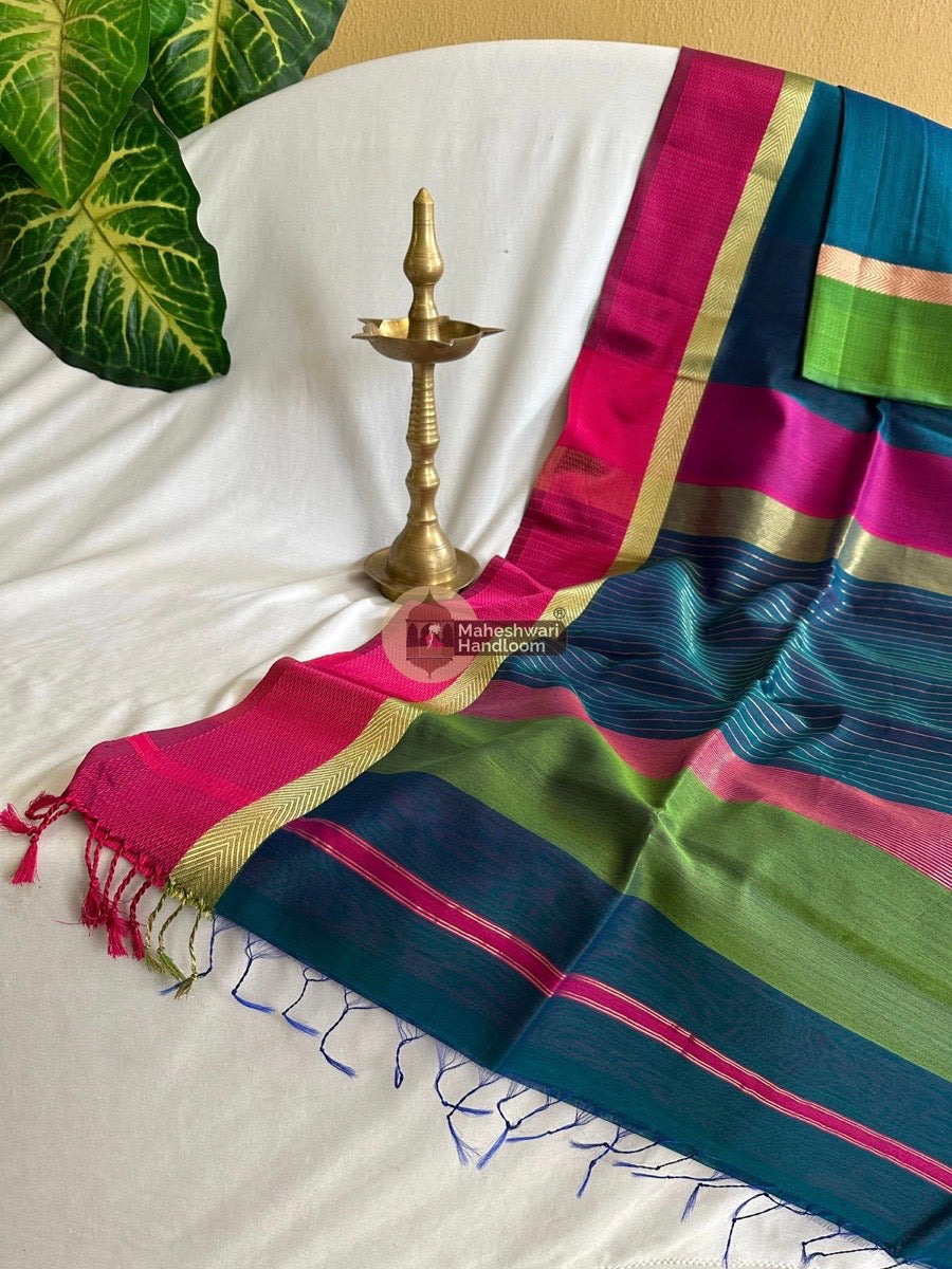 Morpankhi Ganga Jamuna Border Saree 02