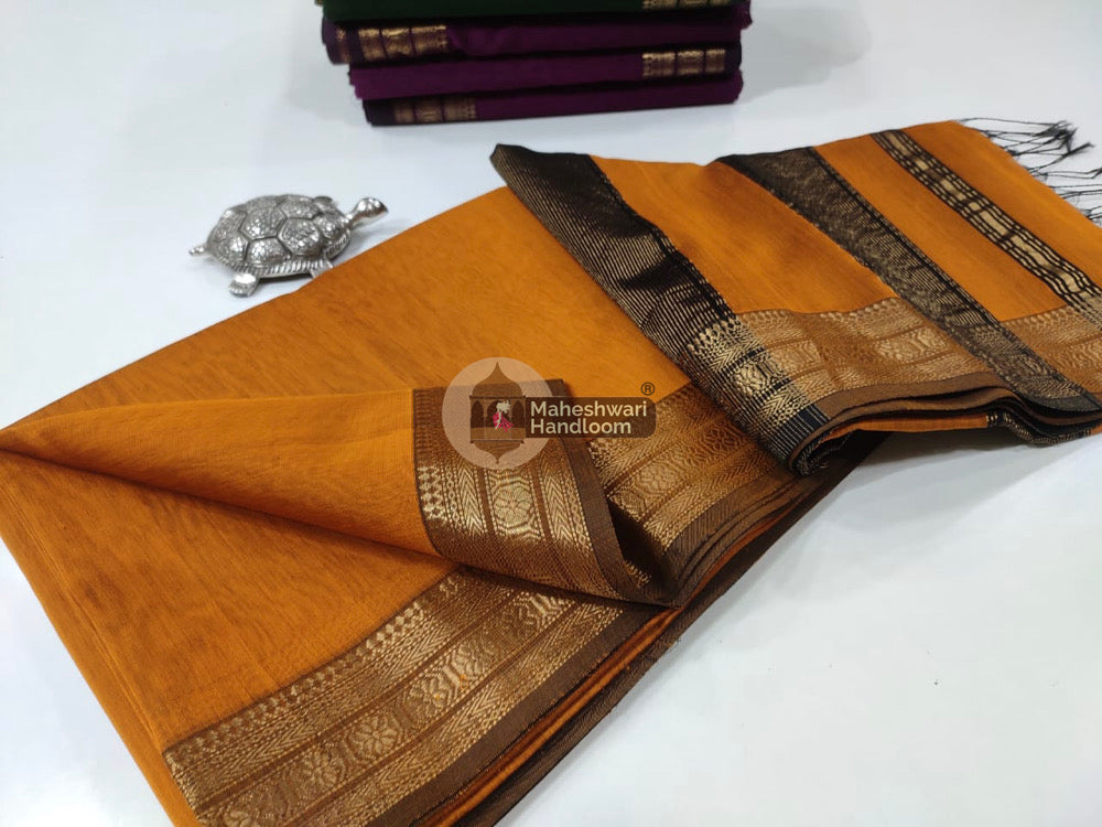 Maheshwari Traditional Zari Border Sarees