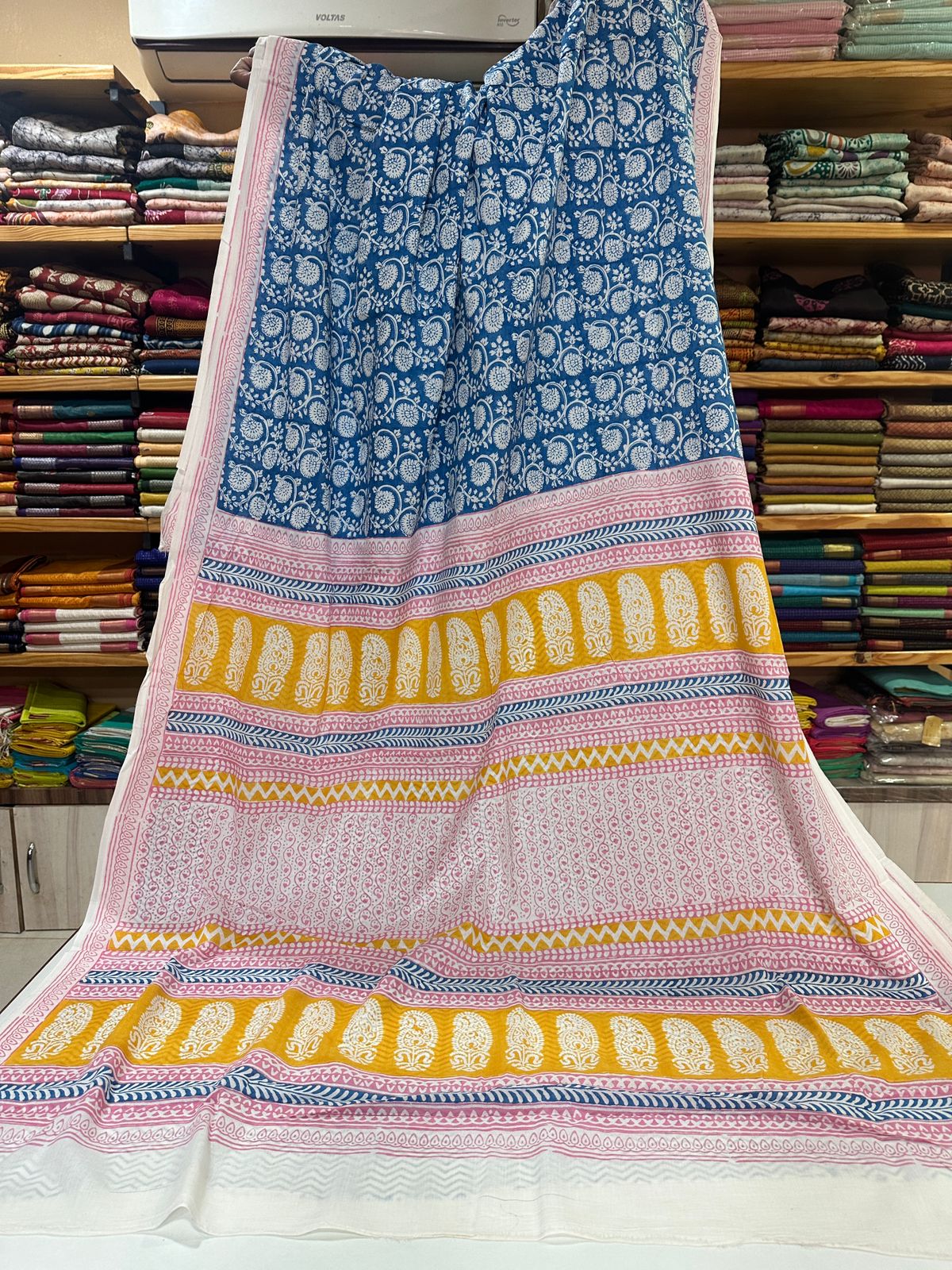 Indigo Bagh Cotton Sarees