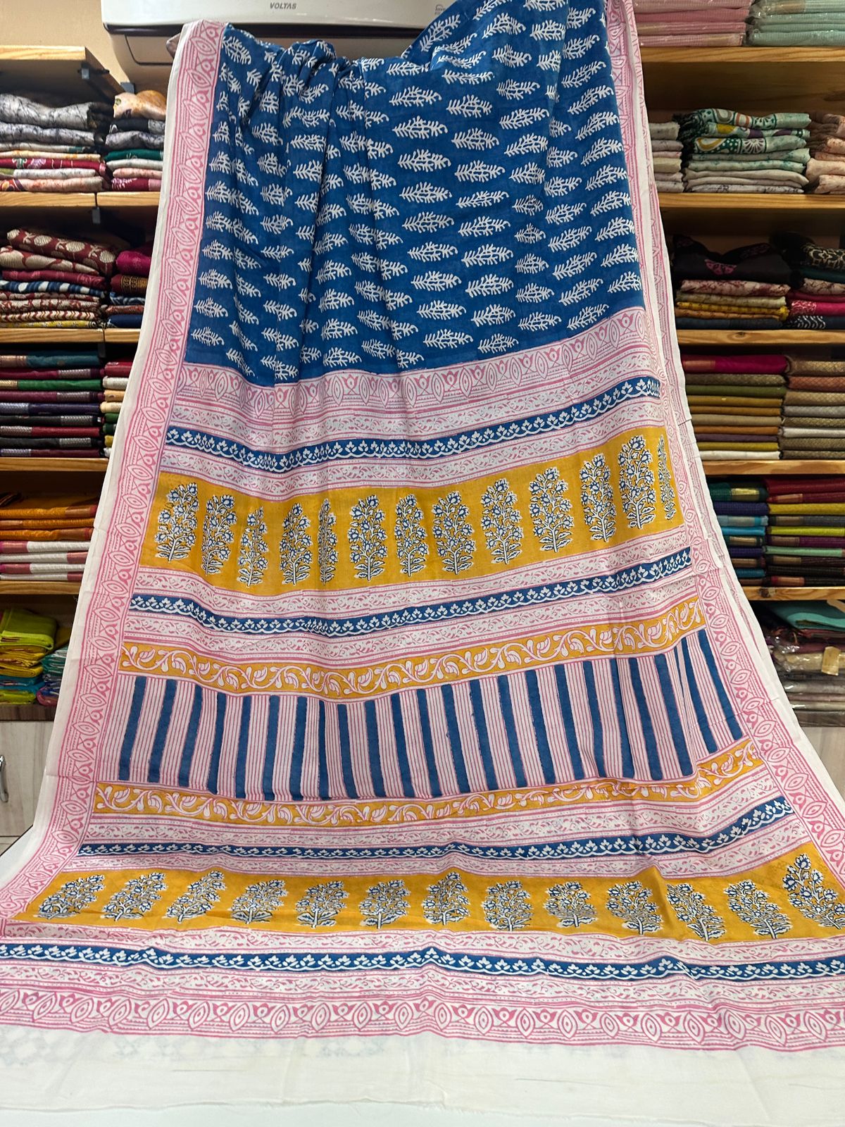 Indigo Bagh Cotton Sarees
