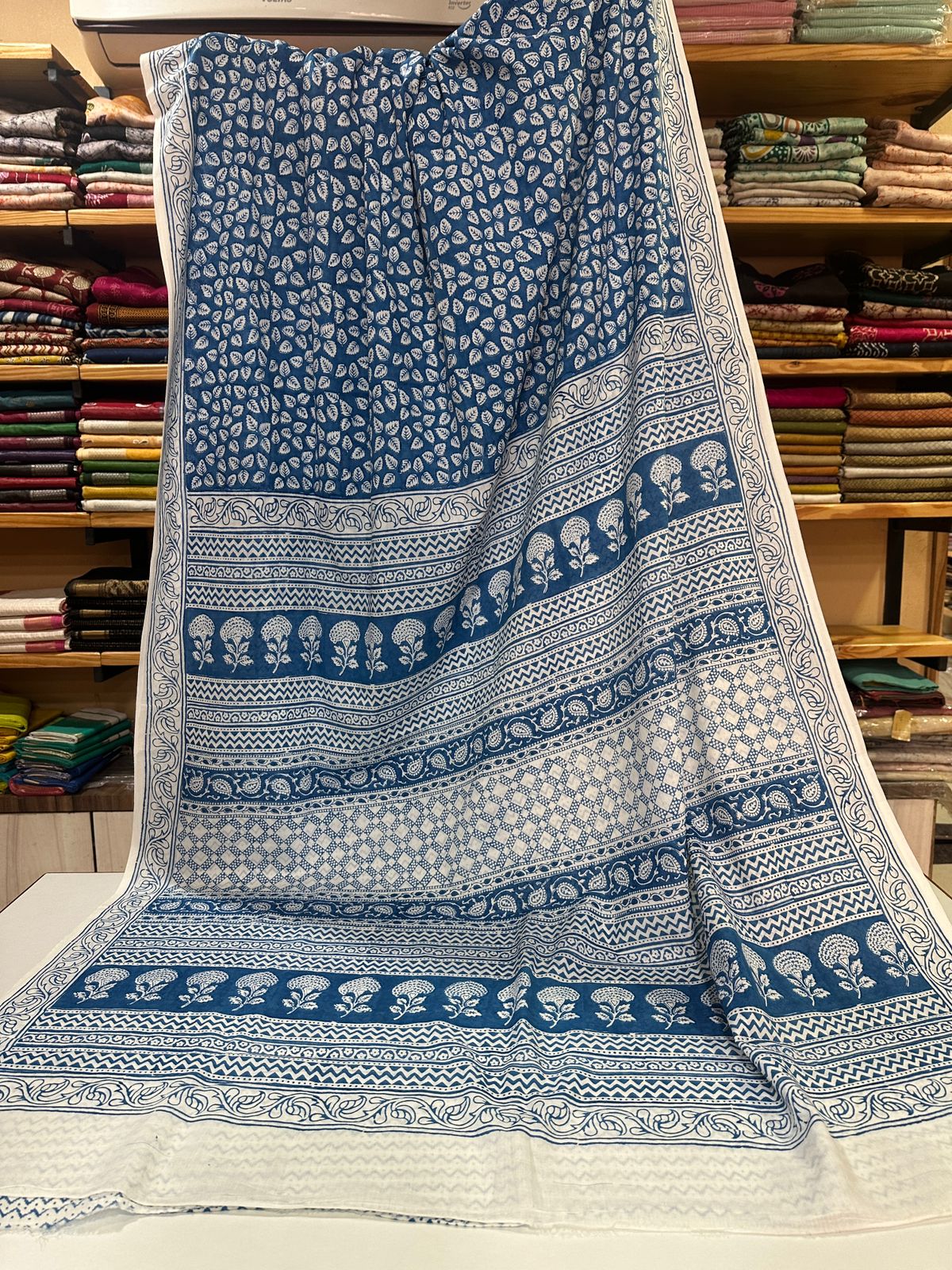 Indigo Bagh Cotton Sarees