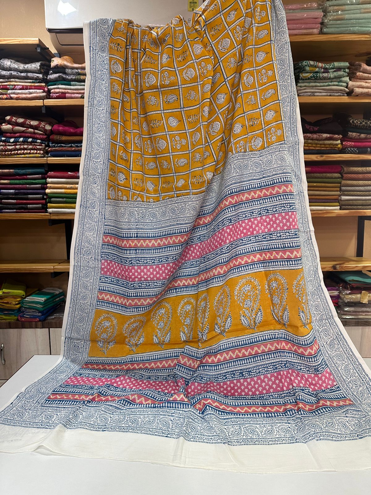 Indigo Bagh Cotton Sarees