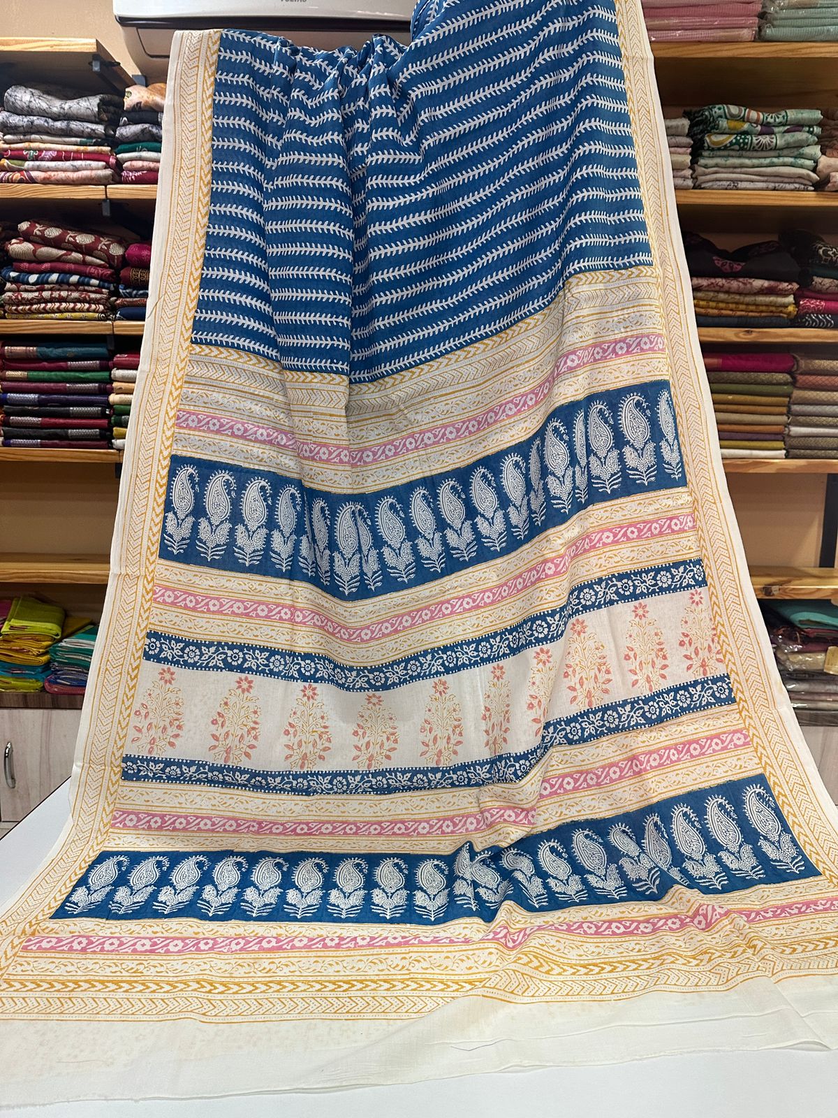 Indigo Bagh Cotton Sarees