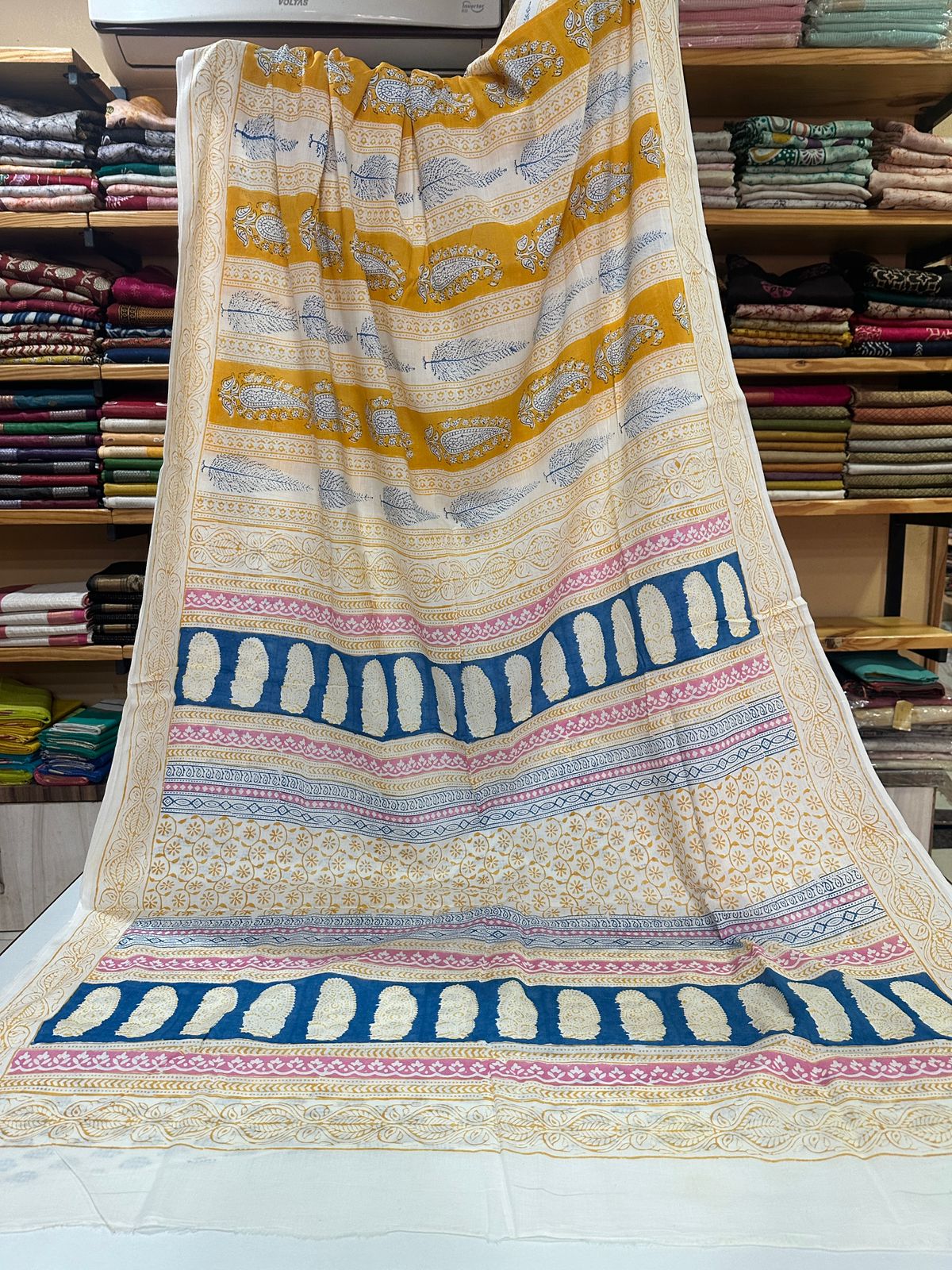 Indigo Bagh Cotton Sarees