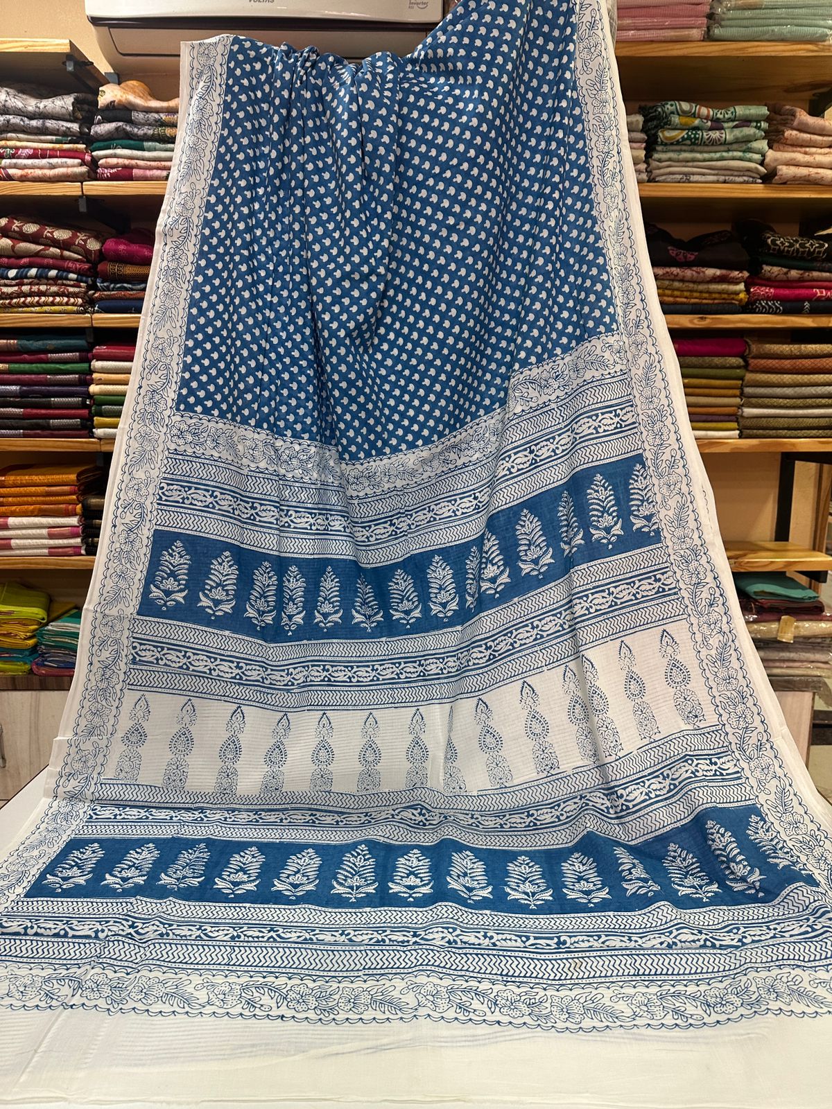 Indigo Bagh Cotton Sarees