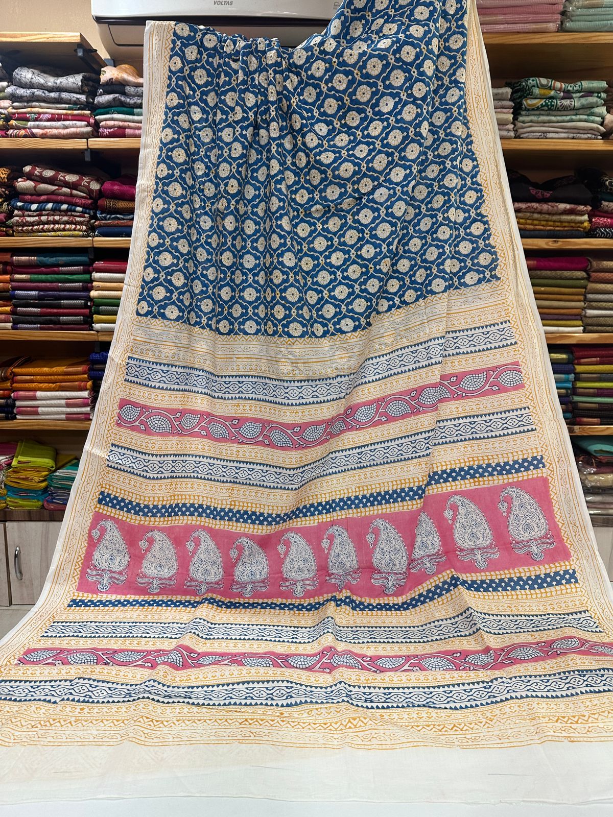 Indigo Bagh Cotton Sarees