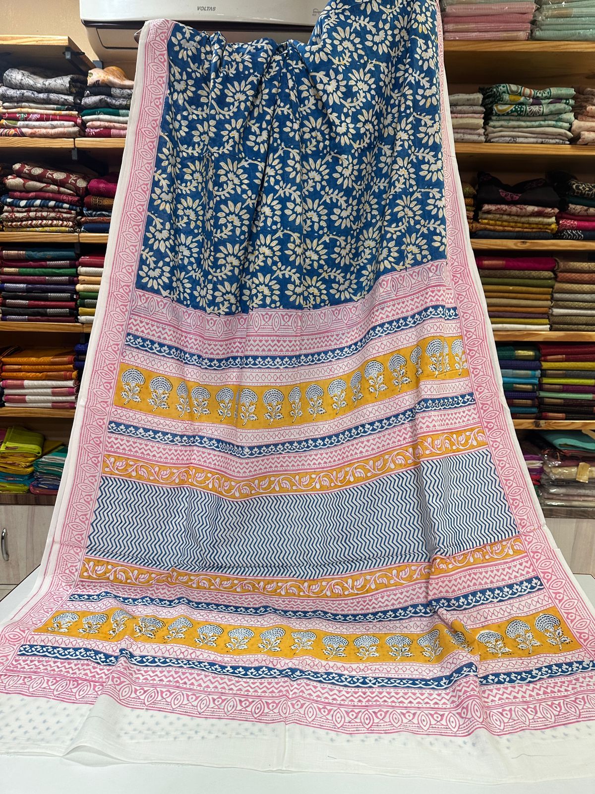Indigo Bagh Cotton Sarees