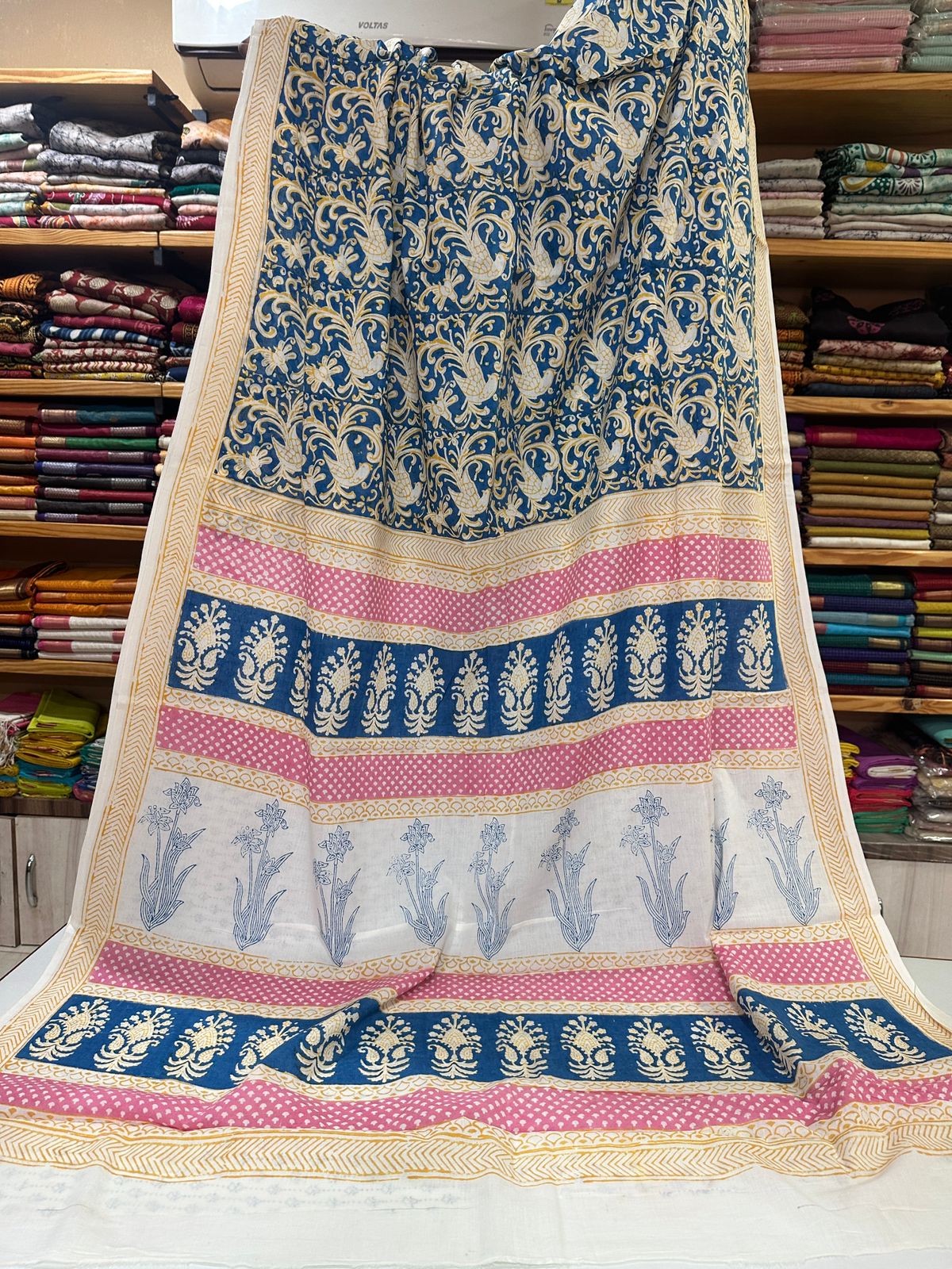 Indigo Bagh Cotton Sarees