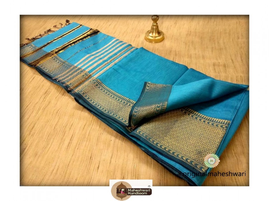 Buy Chintamani ladies wear NEW BLUE COLOR GEORGETTE SAREE at Amazon.in