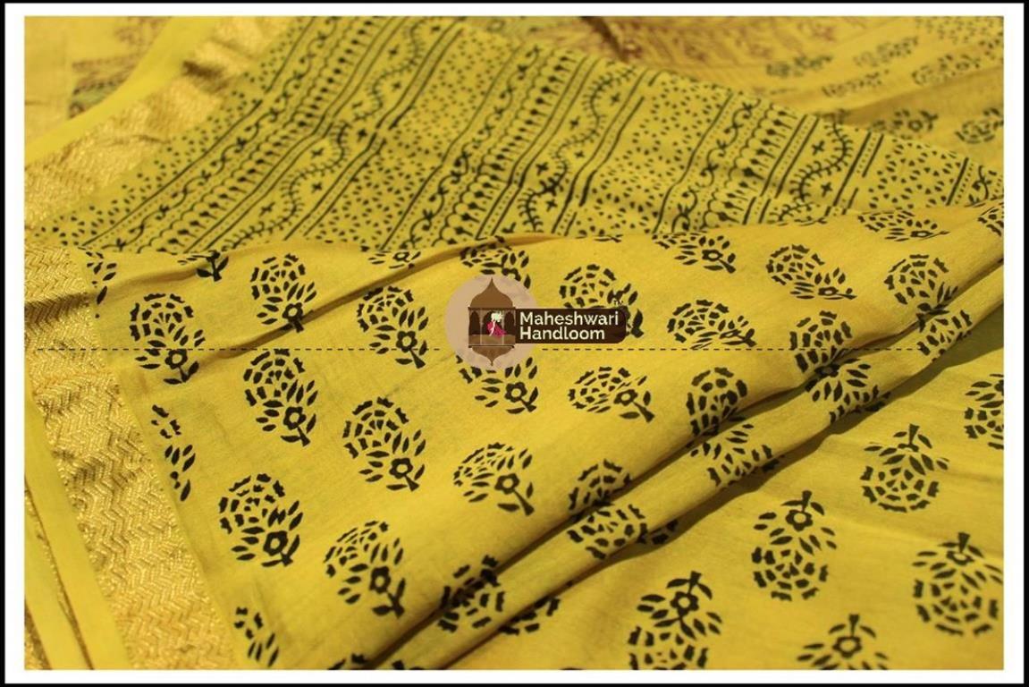 Maheshwari Green Bagh print Silk Cotton Suits