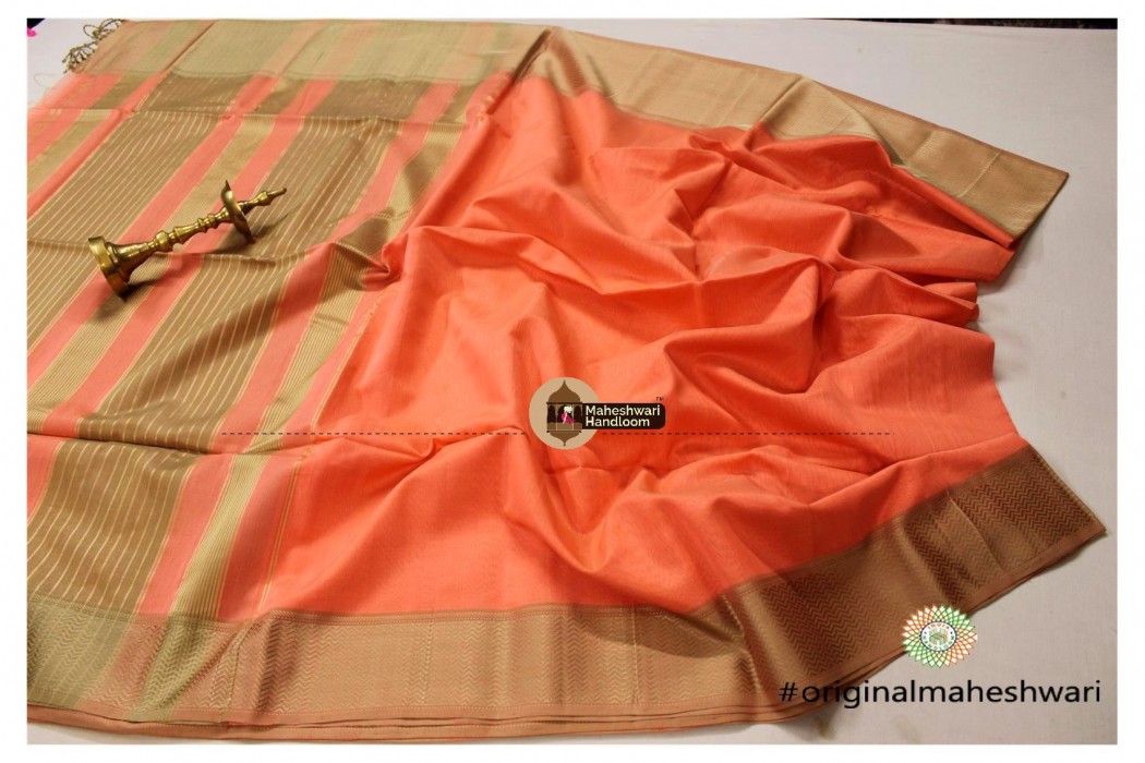 Maheshwari W Resham Border Saree