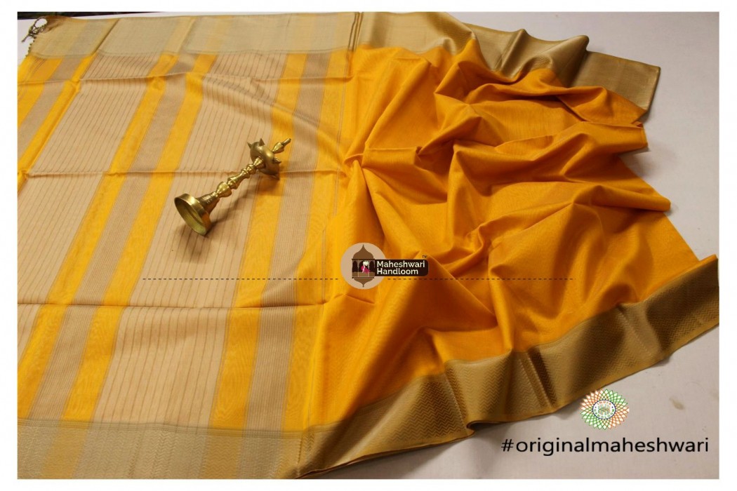 Maheshwari W Resham Border Saree