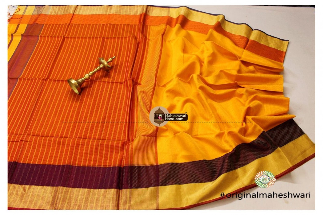 Maheshwari Jari Border Saree