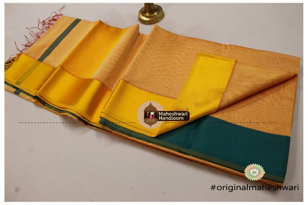 Maheshwari Ganga-Jamuna Resham Border Saree