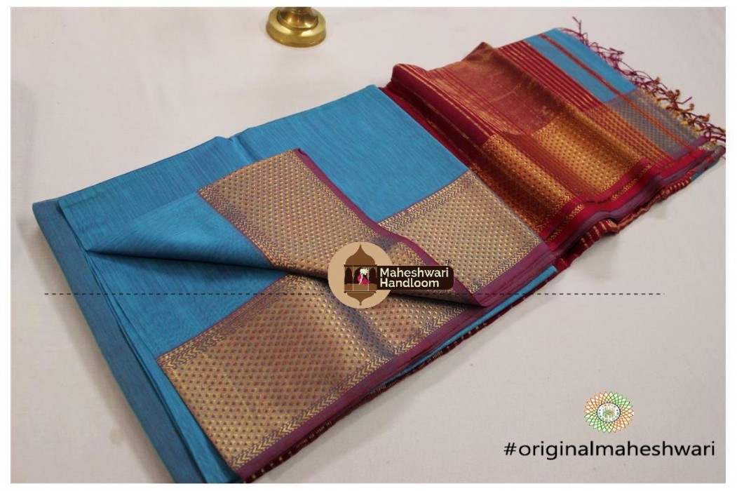 Maheshwari Jari Border Saree