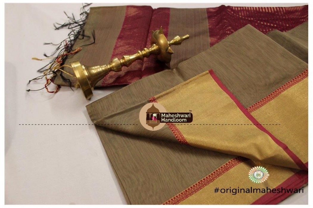 Maheshwari Jari Patta Saree