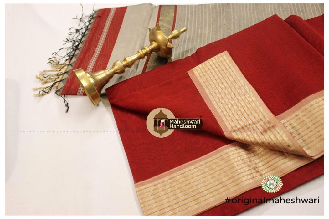 Maheshwari 9v Resham Boreder With Kosa Pallu Saree