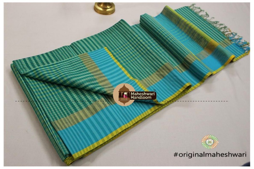 Maheshwari Jari-Resham Patta Saree