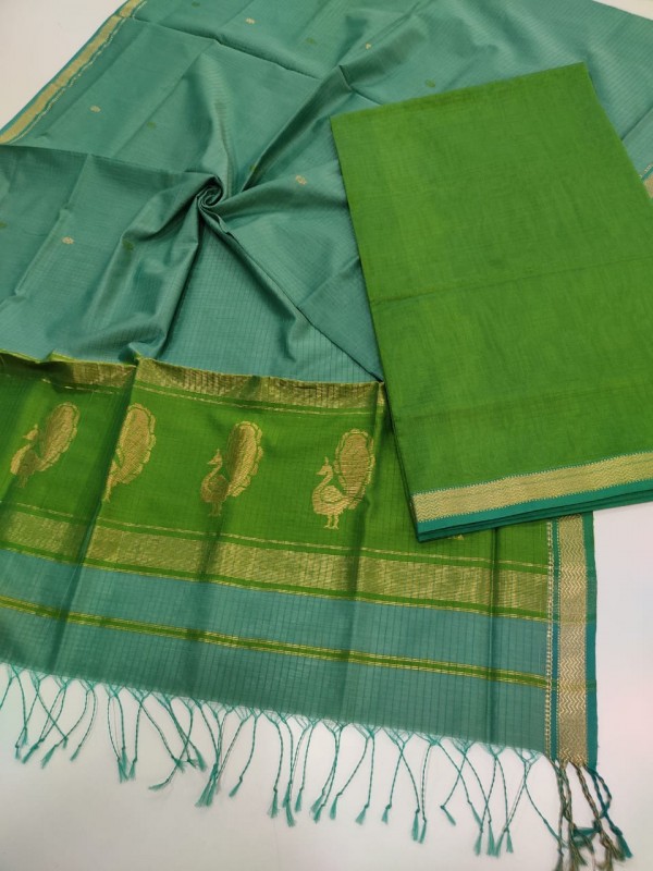 Maheshwari Green Buta-Buti Suit